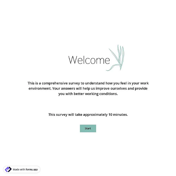Employee Engagement Survey Template: forms.app