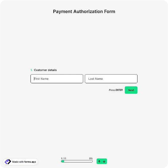 Payment Form Template: forms.app