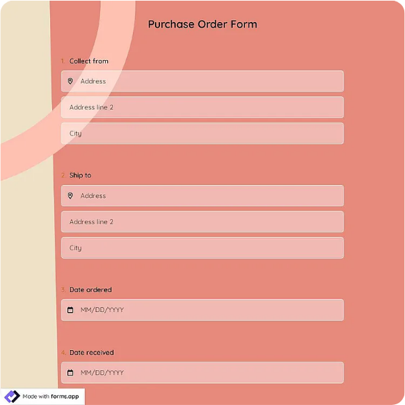 Preview of Purchase Request Form Template