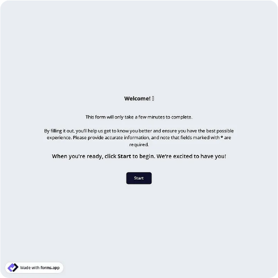 Registration Form Template: forms.app