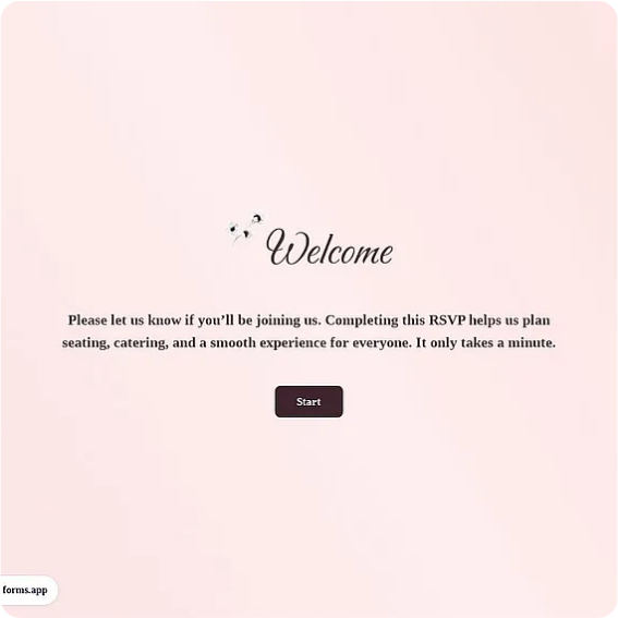 RSVP Form Template: forms.app