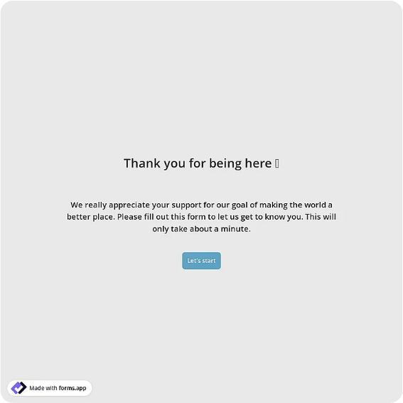 Volunteer Application Form Template: forms.app